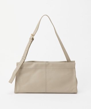 russet 【2025AW新作】レザー横長ショルダーバッグ(CE-1628) GrayBeige