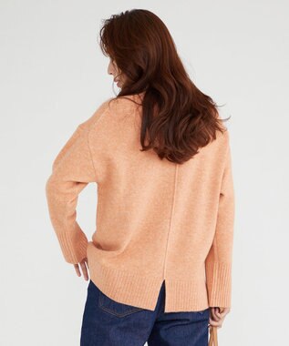 Feroux 【洗える・古畑星夏さん着用】ハイネックニット プルオーバー ライトオレンジ系