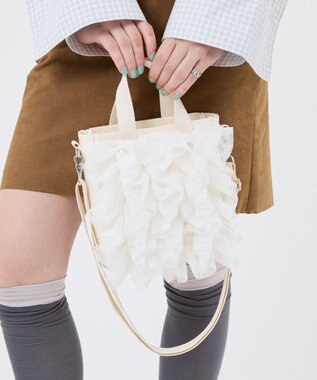 LeSportsac RUFFLE MINI N/S TOTE/メレンゲレースラッフル メレンゲレースラッフル