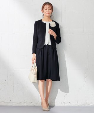 ANY SIS ミニライトボーダー ジャケット ネイビー