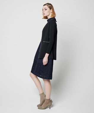 TOCCA 【洗える！】WHITE WHITE カーディガン ブラック系