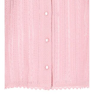 earth music&ecology コンパクトレースカーディガン White