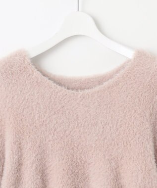 Feroux 【洗える】ニット×フレアスカート セットアップ ピンク系