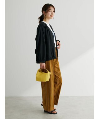 Green Parks イージーケアＶネックブルゾン Black