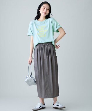 ANY ANYファンクションロゴTシャツ ライトブルー