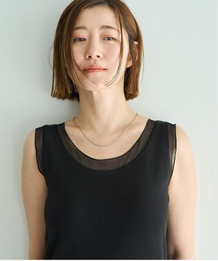 YECCA VECCA チュールMIXリブインナー Black