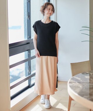 自由区 【XSサイズ～/洗える】チンツサテンタンブラー ナロースカート ピンク系