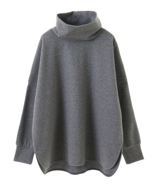 Green Parks 圧縮ポンチゆるタートルプルオーバー Gray