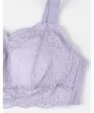 AMPHI ナイトブラ 眠っている間もバストをサポート 夜用ブラ 昼夜問わず使用可能 【ナイトアップブラ レーシィ】 ノンワイヤー ブラ ブラジャー LWF164 アンフィ／ワコール パープル