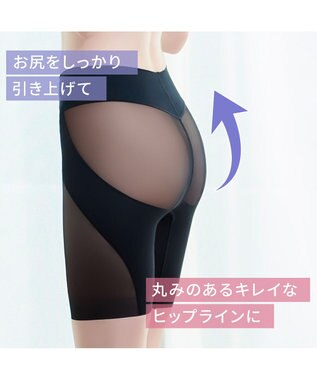 BRADELIS New York 【BRADELIS NewYork peace】　細く見えるガードル23 ブラック