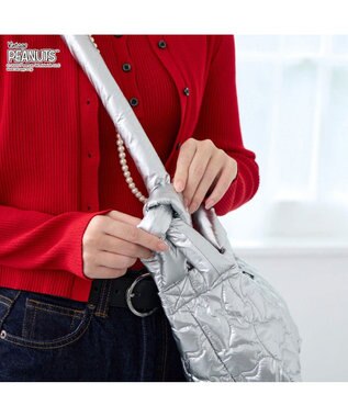 ROOTOTE 8450【スヌーピー】IP.ミディアム.キルト.ピーナッツ-0N 02：シャイニーシルバー