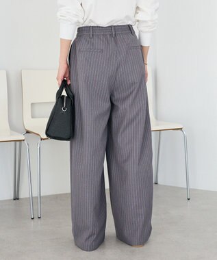 CRAFT STANDARD BOUTIQUE ストライプタックカーブパンツ Stripe Gray