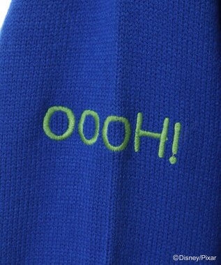 Green Parks トイストーリー／ワッペンショート丈カーディガン Blue