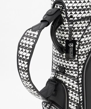 23区GOLF 【UNISEX】フラッグ総柄キャディバッグ　他と被らないデザイン ブラック系5