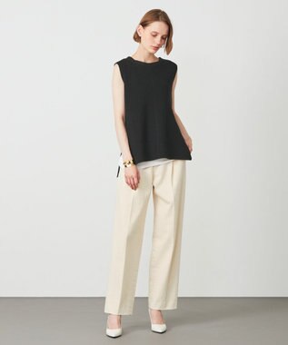 BEIGE， BARR / ノースリーブニット Black