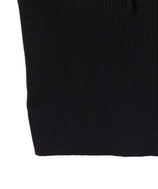 WEGO チョーカーリボン付きオフショルニット ブラック