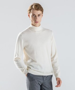 JOSEPH HOMME ピュアカシミヤ　タートルネックニット ホワイト系