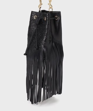 GRACE CONTINENTAL FringeBag ブラック