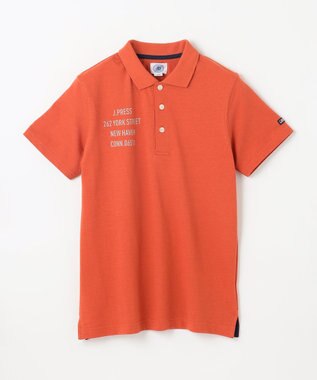 J.PRESS KIDS 【140-170cm】T/C ライト カノコ 半袖ポロシャツ オレンジ系