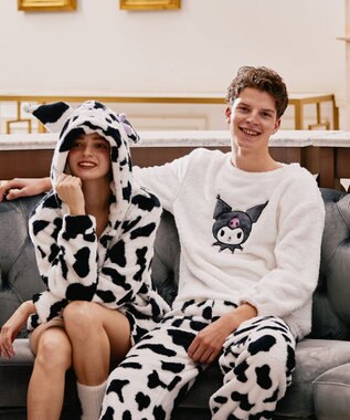 San-ai Resort（三愛水着楽園） 【SALE】【UNISEX】温活にもぴったり！クロミペアルームウェアセット 【northerly】【サンリオキャラクターズ×San-ai Resortコラボ】 ホワイト