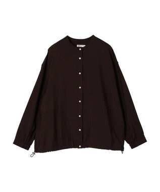 CRAFT STANDARD BOUTIQUE レーヨントロミ羽織りシャツ Brown