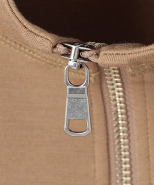 J.PRESS MEN ダウンファブリック ハーフジップ スウェット ベージュ系