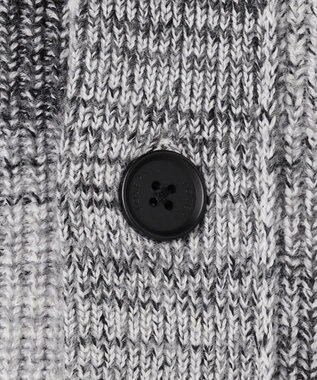 JOSEPH HOMME グラデーションメランジ　ニットカーディガン　 ライトグレー系