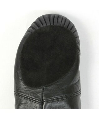 Chacott ミドルカットプリーツジャズシューズ（レザーソール）25.5、26.0ｃm ブラック