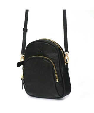 Regalo Felice 【本革 / お財布機能付き】ポシェット / REGALO BK(ブラック：ツヤあり)