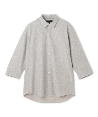 JOSEPH HOMME 【新柄】ヨシタレース　7分袖レギュラーカラーシャツ ライトグレー系