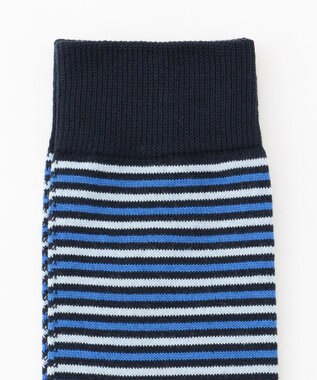 J.PRESS MEN 【カジュアル】ボーダーソックス ネイビー系