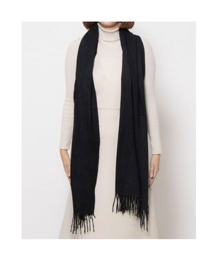 UNBILLION カシュネ cache nez / ツイル無地ストール ブラック