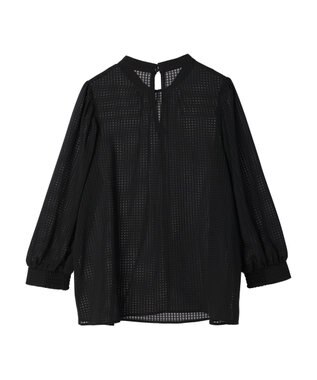 earth music&ecology Ｃｈｅｃｋドビーブラウス Black