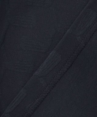 23区GOLF 【WOMEN】クラブジャガード柄 モックネックシャツ ネイビー系