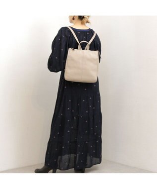 UNBILLION アトランタ ATLANTA / やぎ革軽量ミニリュック ベージュ