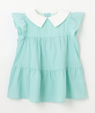 組曲 KIDS 【150-160㎝】ティアード チュニック ターコイズブルー