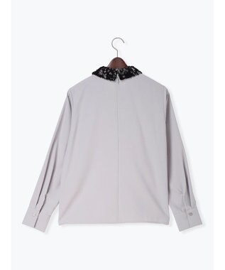 Te chichi レースカラーブラウス グレー