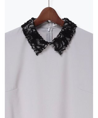 Te chichi レースカラーブラウス グレー