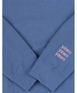 une nana cool 【綿混】あくびのお嬢さんの裏毛フーディーパジャマ ブルー