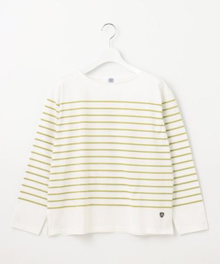 J.PRESS LADIES 【洗える】バスクボーダー カットソー ピスタチオ系1