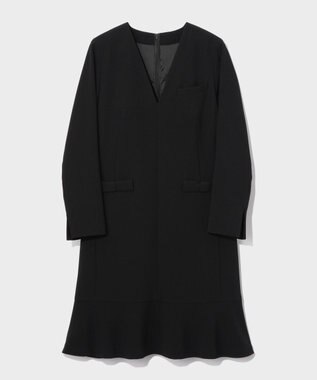 GRACE CONTINENTAL ダブルクロスドレス ブラック