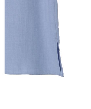 Green Parks 接触冷感　比翼シャツチュニック Blue