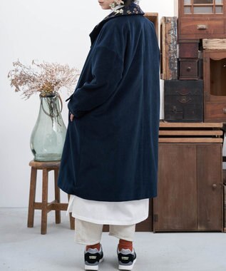 バルーンコート新品  高級感ある織り生地バルーンコート