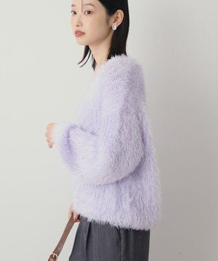 AMERICAN HOLIC Vネックシャギーニットプルオーバー ライラック