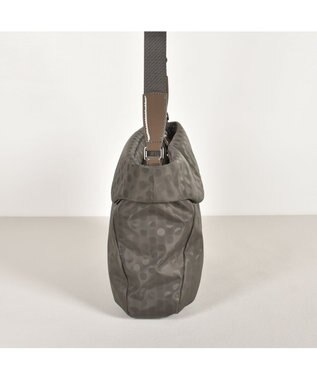 Y'SACCS PolkaDots口折れショルダー　Mサイズ グレー