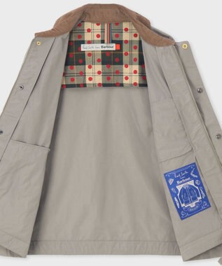 Paul Smith Paul Smith Loves Barbour Transport ポリエステルジャケット ベージュ