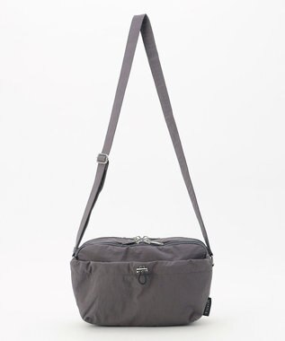 LA BAGAGERIE 【MONICA】クリンクルナイロン　ドロストショルダーバッグ グレー