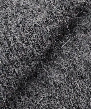 uncrave アルパカファーニット Vネックベスト チャコール