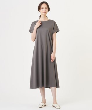 J.PRESS LADIES S コットンスムース ワンピース モカ系
