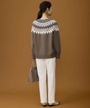 自由区 L 【17号サイズまで展開・SHIHOさん着用】ジョーゼットニット パンツ オフ